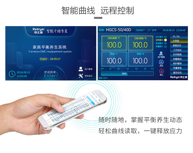 热之源平衡除湿机_家具半成品恒温恒湿养生机(图6)